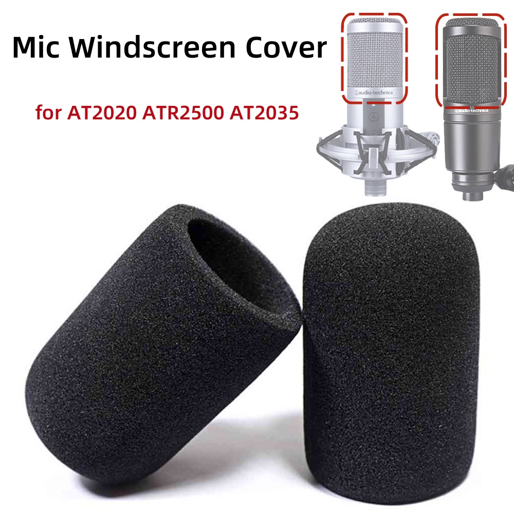 Recording Pop Filter - 2PCS AT2020 ไมโครโฟนกระจก,ไมโครโฟนกระจก,Windproof Foam POP Filter