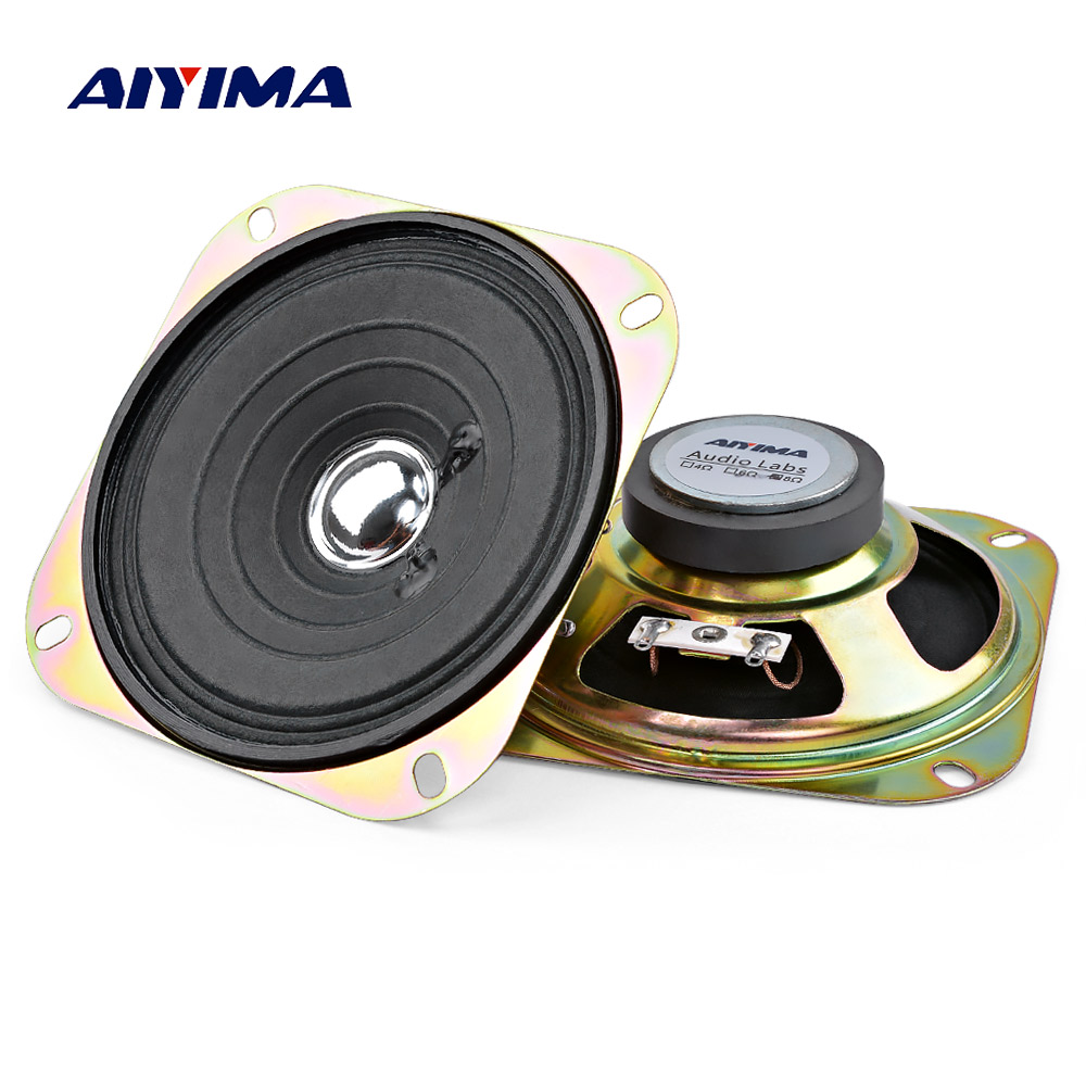 Audio Music Generator - AIYIMA 2 ชิ้น 4 นิ้วลําโพงเสียงแบบพกพาคอลัมน์เต็มรูปแบบเพลงเสียงลําโพง 8