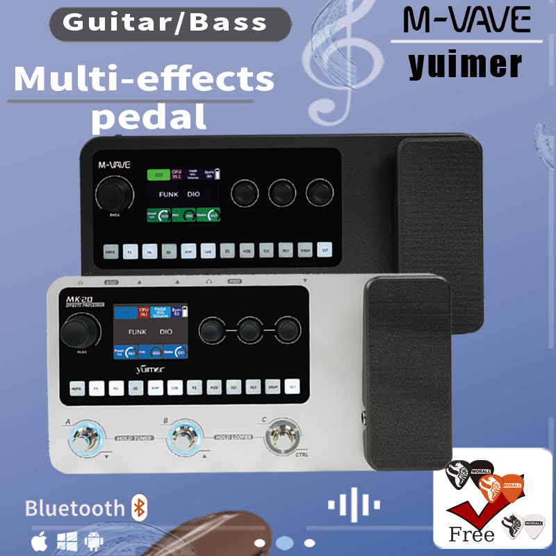 Looper Pedal Guitar - M-VAVE/Yuimer MK-20 กีตาร์/เบส มัลติเอฟเฟค – 100