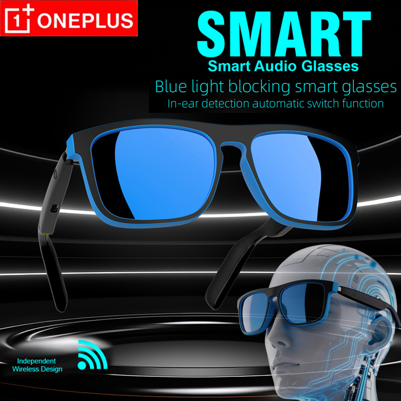 Audio Music Ai - แว่นตากันแดดอัจฉริยะ OnePlus แว่นตาบลูทูธ ป้องกันรังสียูวี ป้องกันแสงสีฟ้า ควบคุมด้วยระบบสัมผัส