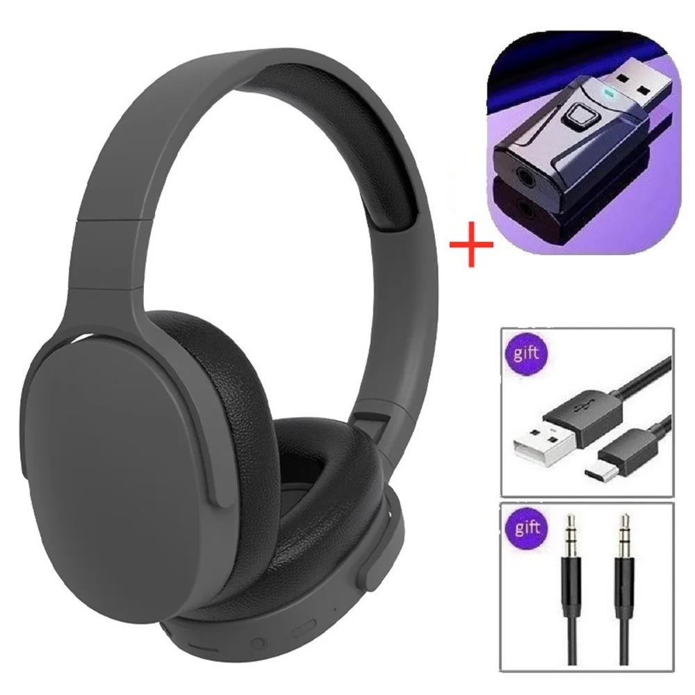 Audio Music Dj - Shoumi 2961 หูฟังบลูทูธขนาดใหญ่ Big Earmuffs หูฟังไร้สายชุดหูฟังสเตอริโอหมวกนิรภัยพร้อมไมโครโฟนเพลงเกมหูฟัง