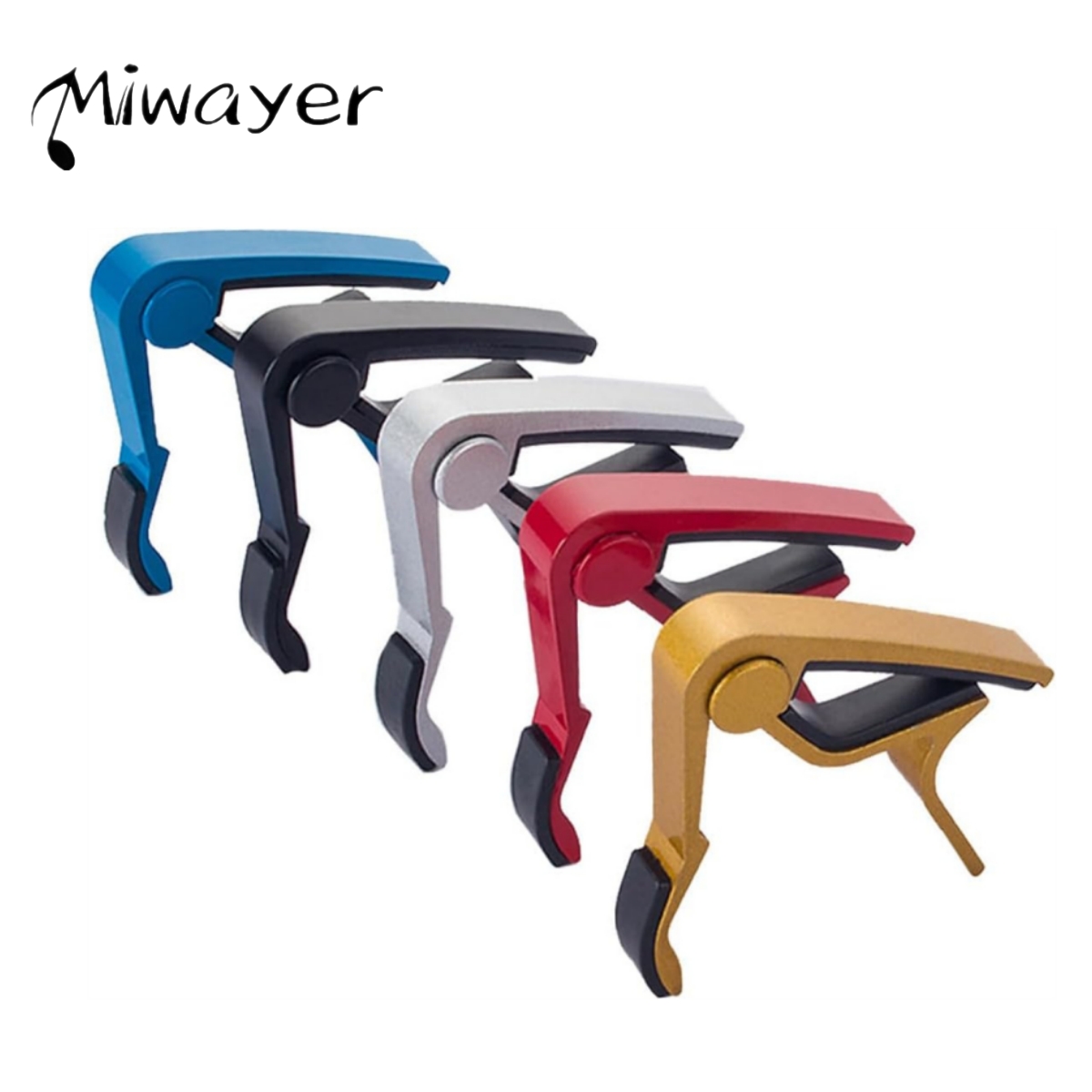 Guitar Capo Clip - คาโป้กีตาร์มิวาเยอร์ - การปรับแต่งที่แม่นยำ การออกแบบไร้เสียงรบกวนสำหรับกีตาร์อะคูสติก ไฟฟ้า และคลาสสิก