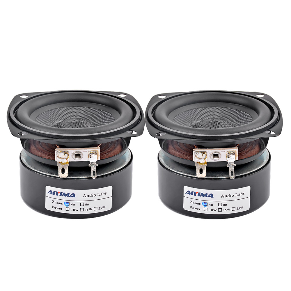 Audio Music Generator - AIYIMA 2Pcs 3นิ้วแบบพกพาลำโพง Altavoz Portatil 4