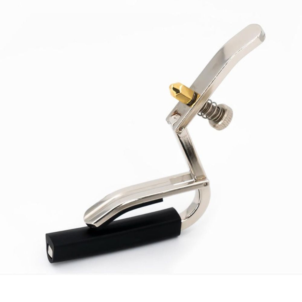 Guitar Capo Clip - คาโป้กีตาร์แบบดึงพร้อมที่เก็บปิ๊ก ปรับเสียงได้ พร้อมแผ่นซิลิโคน พกพาสะดวก