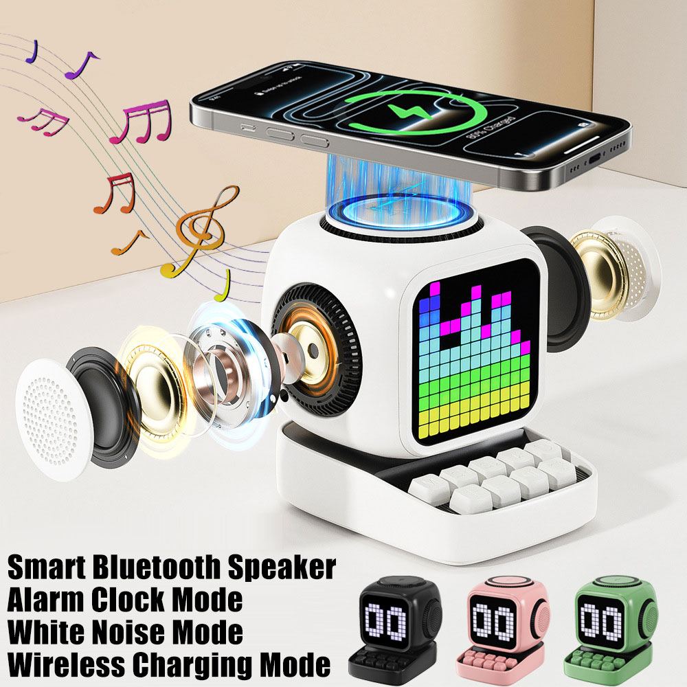 Audio Music Ai - ใหม่ มินิ ไออี สมาร์ท บลูทูธลำโพงกลางแจ้งแบบพกพาคุณภาพสูงเล่นเพลงลำโพงซับวูฟเฟอร์แบบพกพาสเตอริโอเสียงระดับเสียงต่ำ