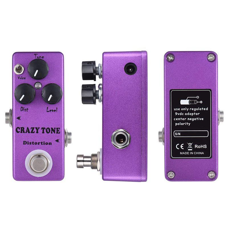 Looper Pedal Guitar - มอสกี้เอฟเฟกต์โปรเซสเซอร์โทนเสียง MP-50เพี้ยนสายเดี่ยวขนาดเล็กเสียงกระฎุบตัวผสมเสียงจริง