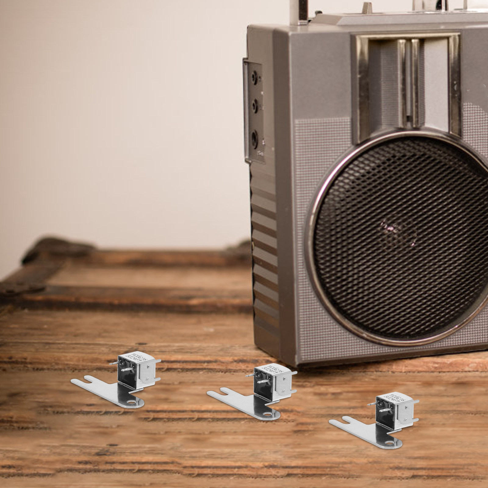 Audio Music Enhancer - 3 ชิ้นเครื่องบันทึกเสียงแบบคาสเซ็ตสเตอริโอหัวแม่เหล็กอะไหล่ทดแทนสำหรับเครื่องเล่นเทปเครื่องเล่นเพลงซ่อมแซมเพิ่มความคมชัดสเตอริโอ