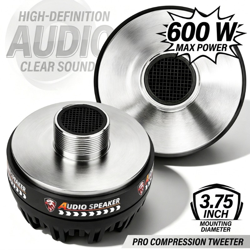 Audio Music Generator - ลำโพงทวีตเตอร์ไทเทเนียมขนาด 3.75 นิ้ว 2 ชิ้น 600