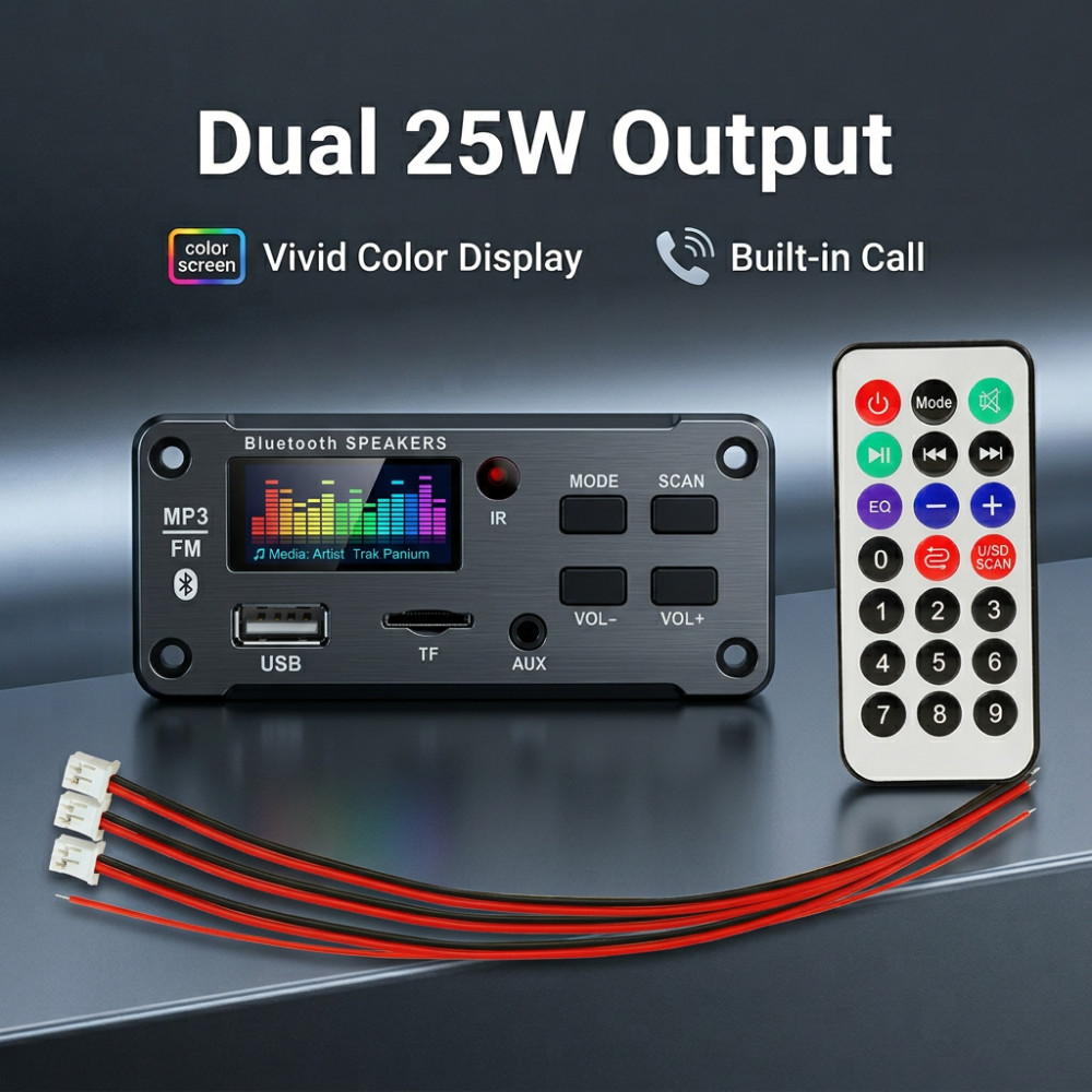 Audio Music Free Mp3 - 50W เครื่องขยายเสียงบลูทูธ MP3 WMA WAV บอร์ดถอดรหัส