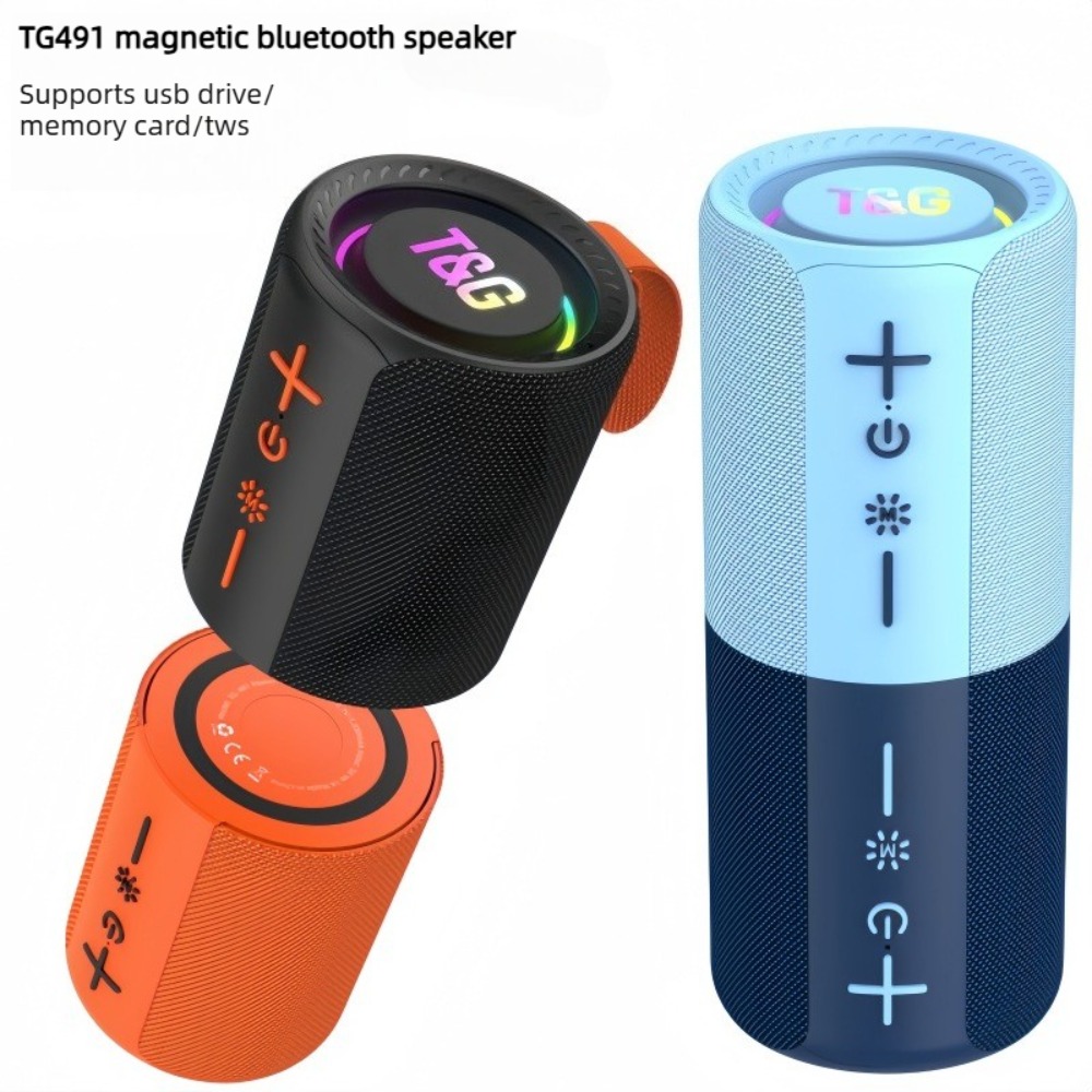 Audio Music Apple - ลำโพงบลูทูธแม่เหล็กแบบแยกส่วน 2 in 1 รุ่น TG491