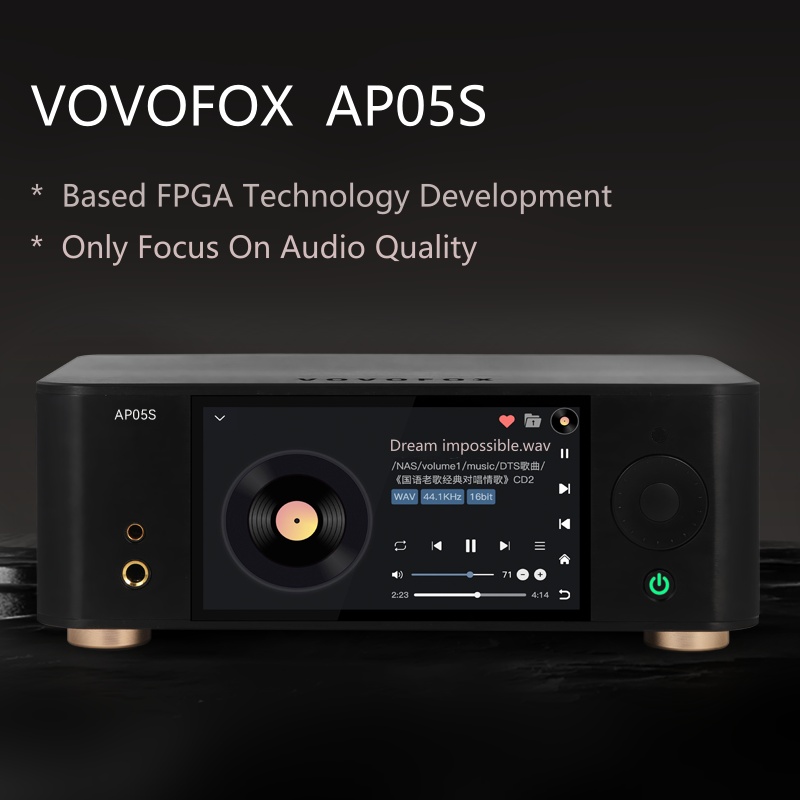 Audio Music Free Mp3 - VOVOFOX-HiFi AP05S เครื่องเล่นเพลงแบบไม่สูญเสียข้อมูล ระบบเสียง FPGA รองรับ