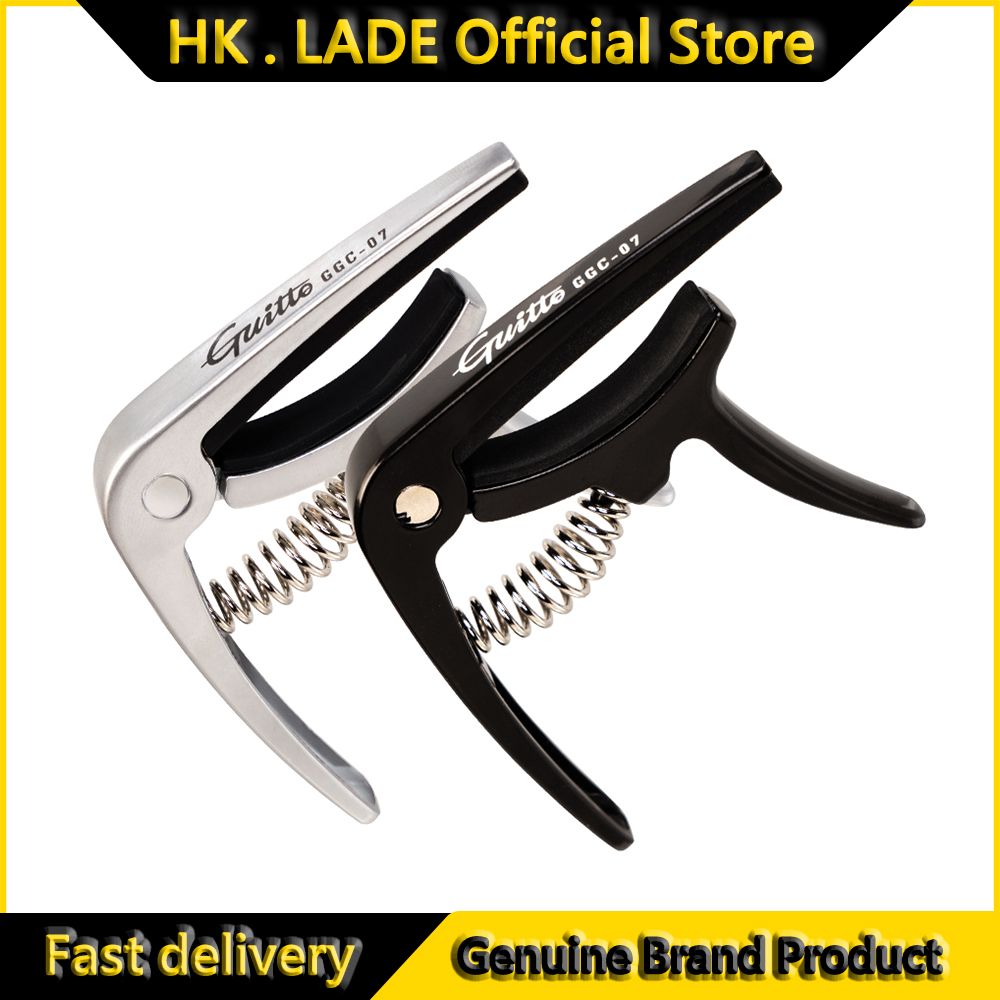 Guitar Capo Clip - GGC-07กีตาร์อูคูเลเล่คาโป้โลหะผสมสังกะสีอย่างรวดเร็วเปลี่ยน4สายชิ้นส่วนกีตาร์ฮาวายคาโป้และอุปกรณ์เสริม