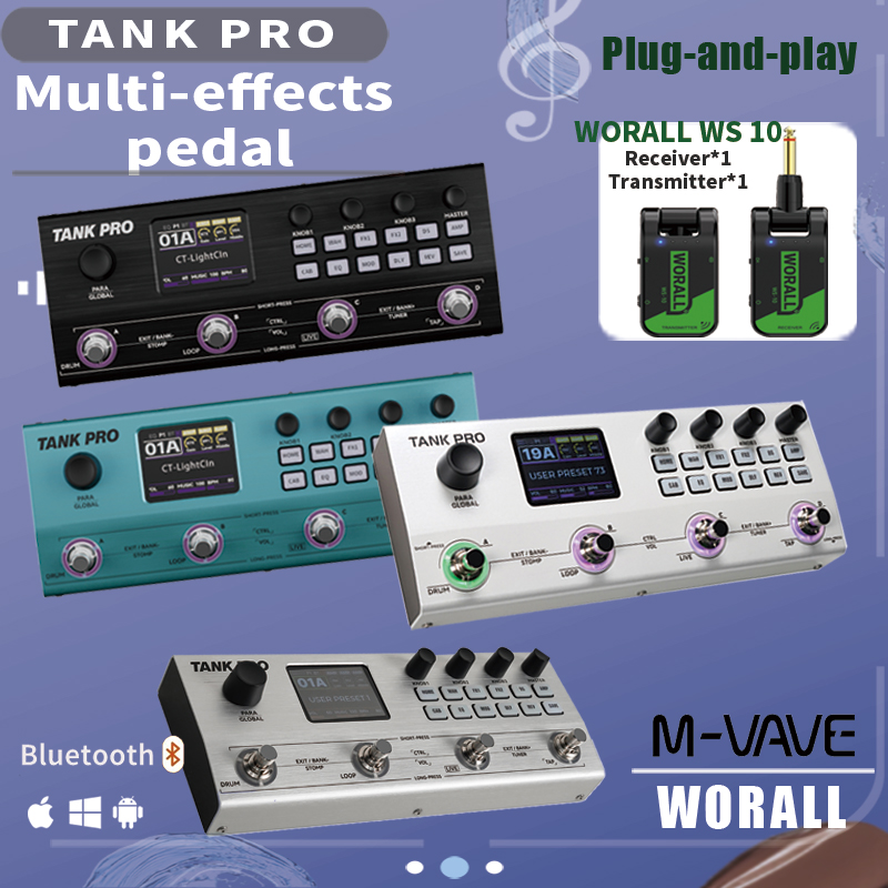 Looper Pedal Guitar - M VAVE TANK G/B TANK PRO