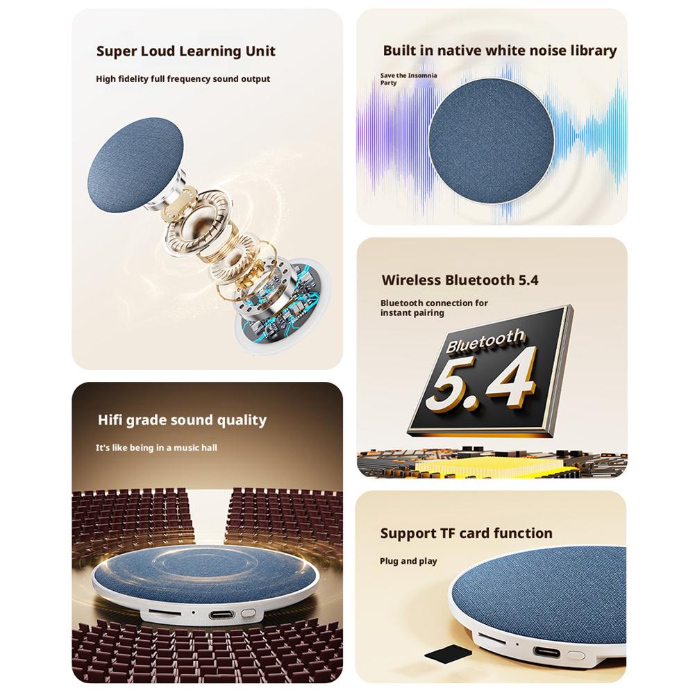 หมอนลำโพงเสียงสีขาวสำหรับนอนหล - Audio Music Enhancer บทวิจารณ์และราคา