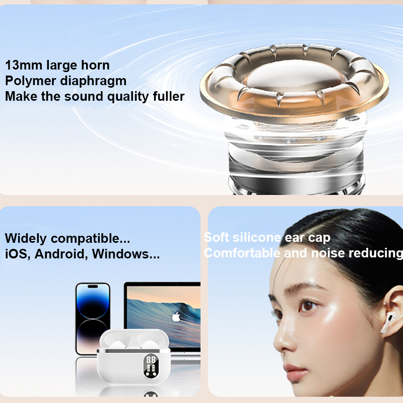 แฟชั่นหูฟังบลูทูธหูฟังไร้สายหู - Audio Music Apple บทวิจารณ์และราคา