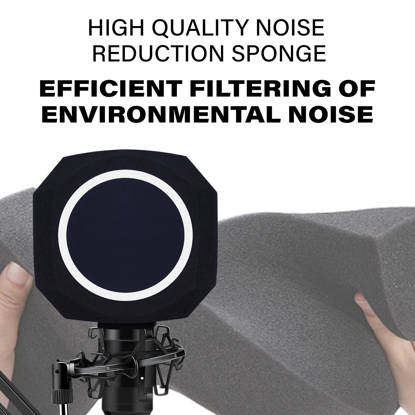 ตัวกรองป๊อปกระจกหน้ารถไมโครโฟน - Recording Pop Filter บทวิจารณ์และราคา