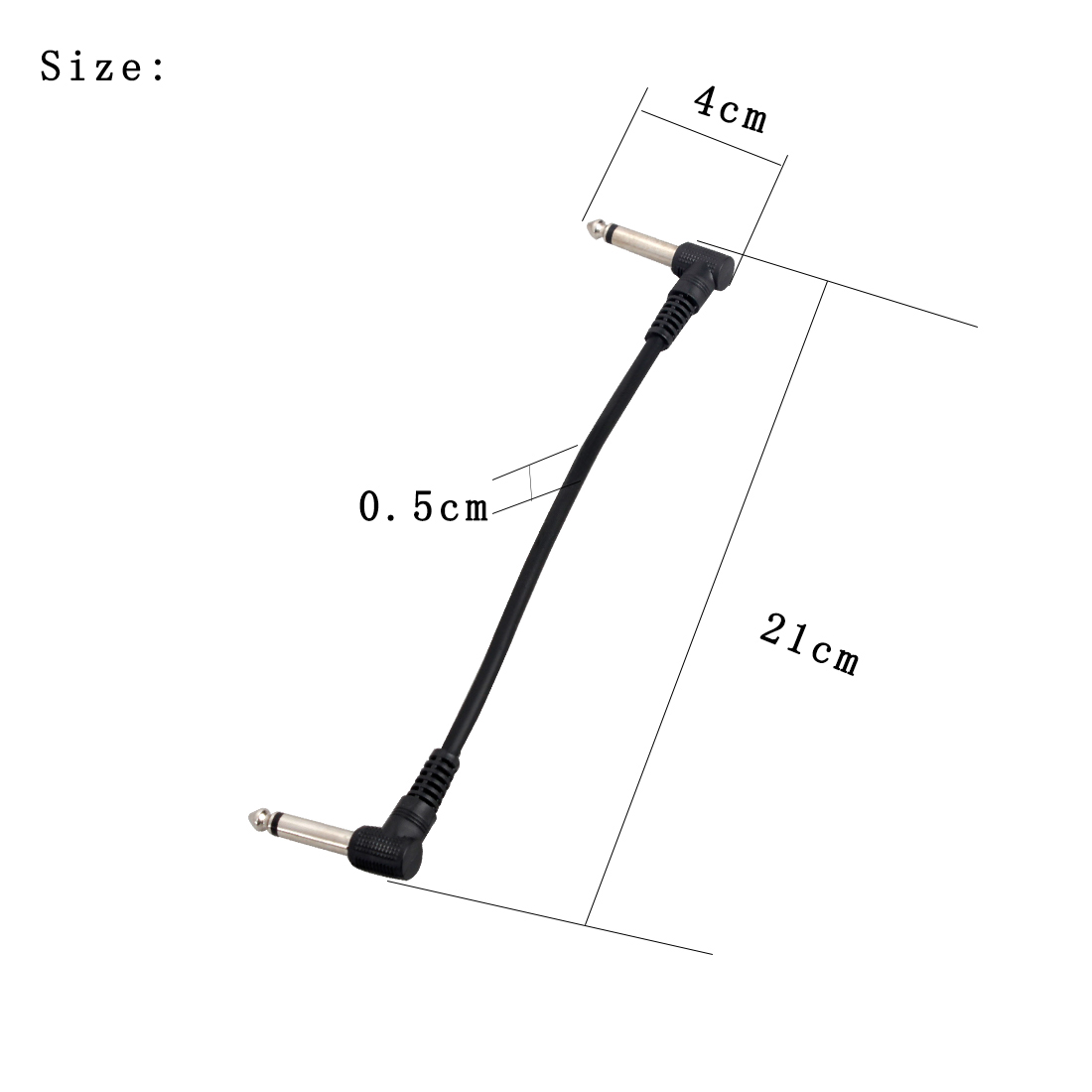 6 ชิ้นกีตาร์สายเชื่อมต่อสายแจ็ - Audio Music Link บทวิจารณ์และราคา