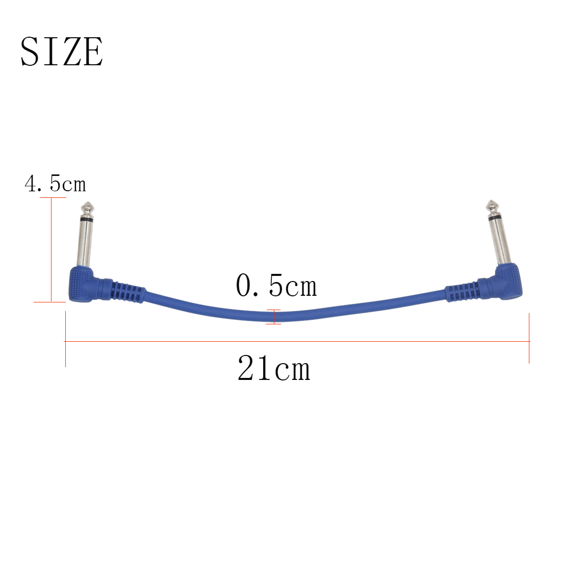 6 ชิ้นกีตาร์สายเชื่อมต่อสายแจ็ - Audio Music Link บทวิจารณ์และราคา