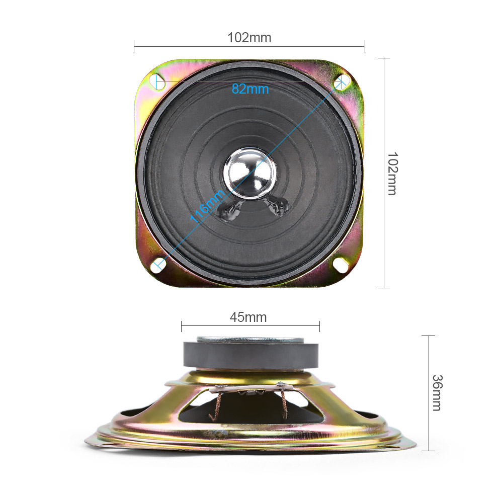 AIYIMA 2 ชิ้น 4 นิ้วลําโพงเสีย - Audio Music Generator บทวิจารณ์และราคา
