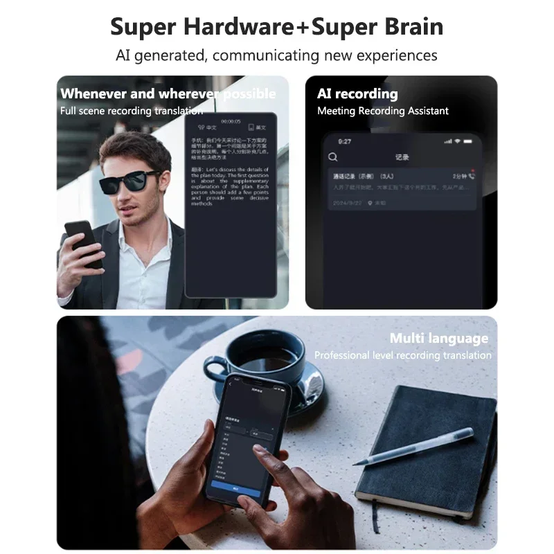 แว่นตาแปล AI อัจฉริยะโพลาไรซ์ก - Audio Music Ai บทวิจารณ์และราคา