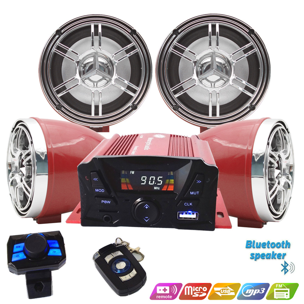12V 4 ช่อง UTV ATV รถกอล์ฟรถจั - Audio Music Free Mp3 บทวิจารณ์และราคา
