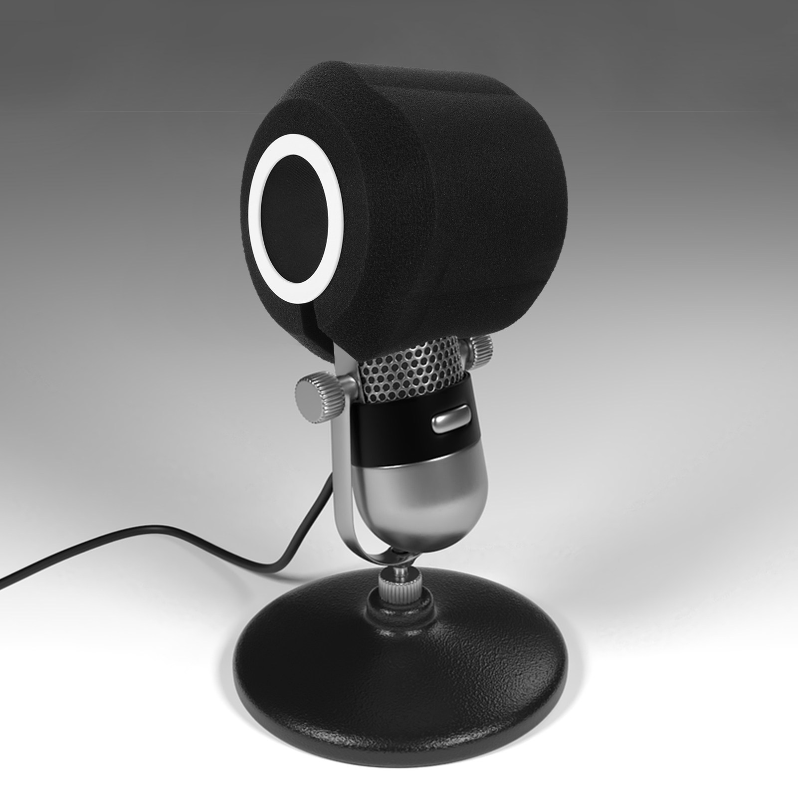 แผ่นกั้นเสียงไมโครโฟนพร้อมฟองน - Recording Pop Filter บทวิจารณ์และราคา