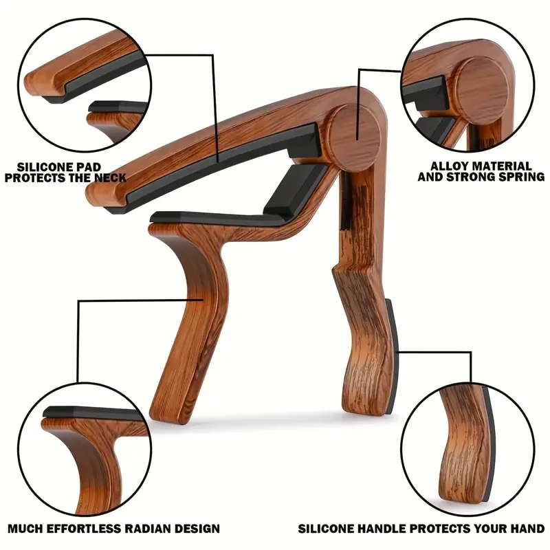 คาโปกีต้าร์โลหะผสมสังกะสีคุณภา - Guitar Capo Clip บทวิจารณ์และราคา