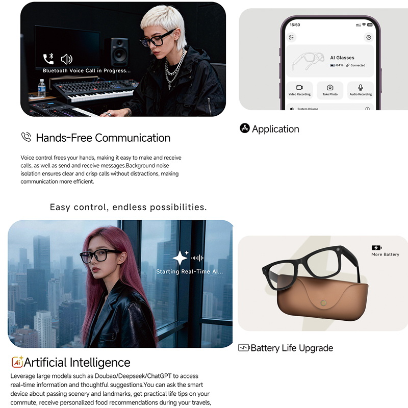 แว่นตาอัจฉริยะ AI ปี 2026 กล้อ - Audio Music Ai บทวิจารณ์และราคา