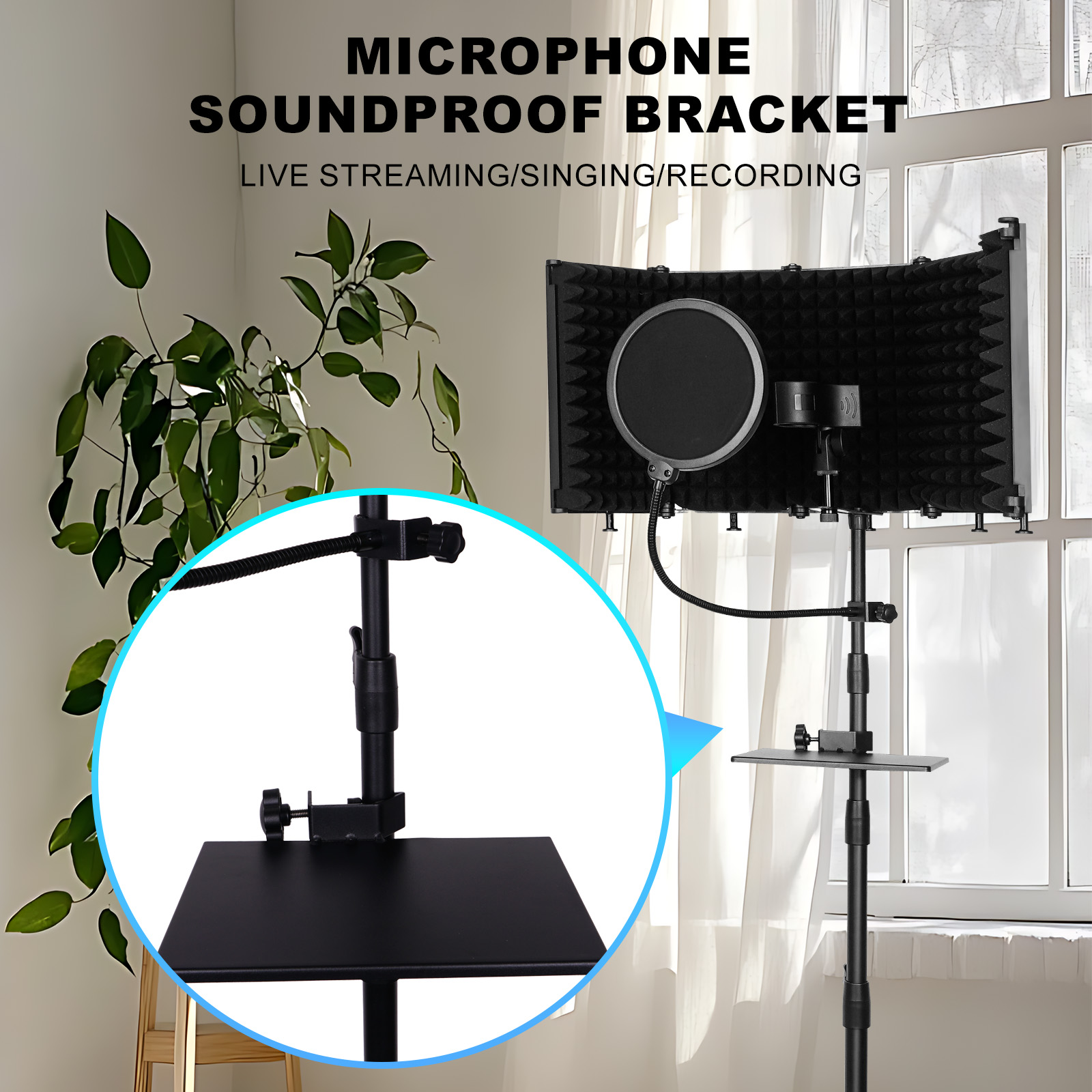 บูธกันเสียงสำหรับไมโครโฟนแบบสต - Recording Pop Filter บทวิจารณ์และราคา