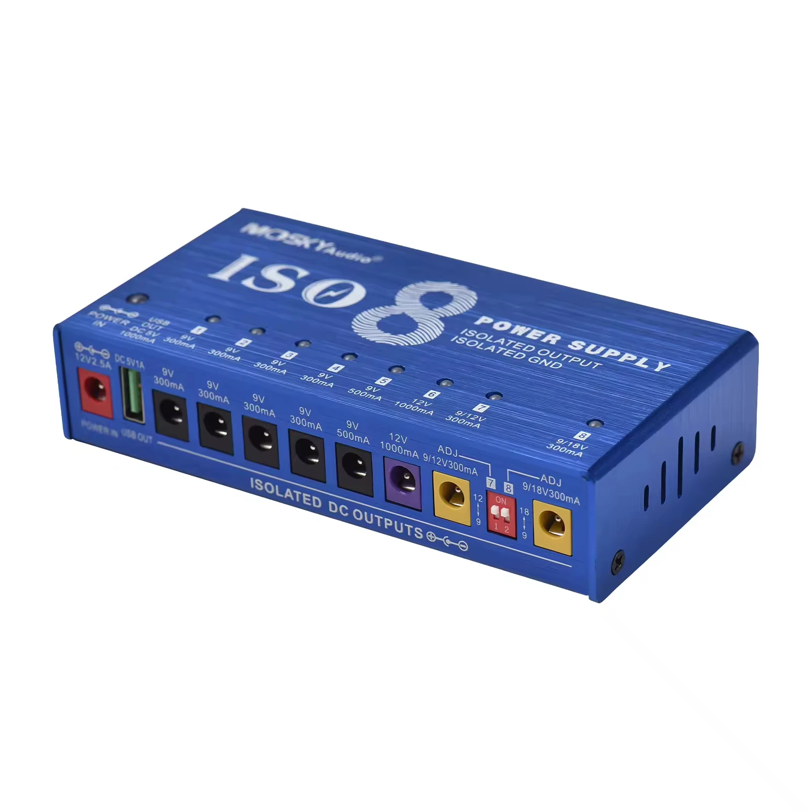 MOSKY ISO-8 พาวเวอร์ซัพพลายสำห - Looper Pedal Guitar บทวิจารณ์และราคา