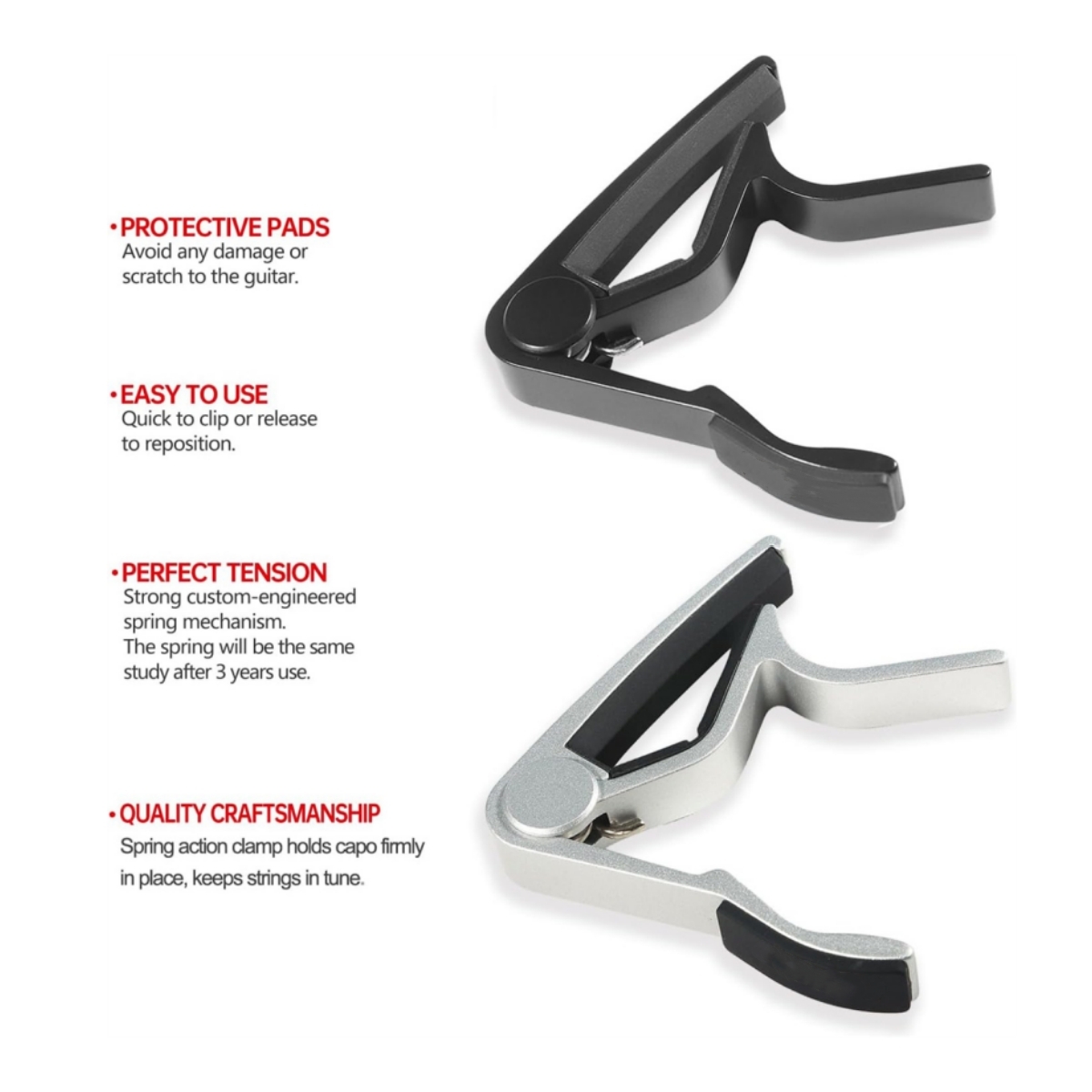 คาโป้กีตาร์มิวาเยอร์ - การปรับ - Guitar Capo Clip บทวิจารณ์และราคา