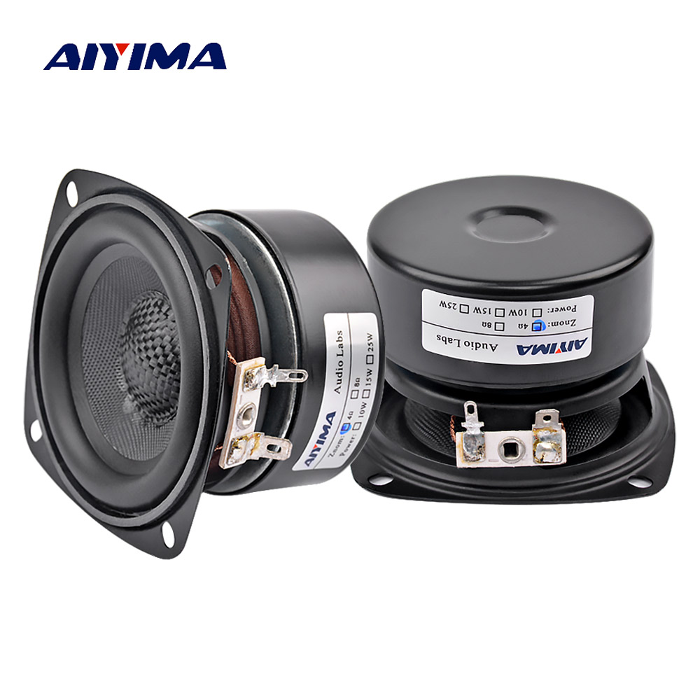 AIYIMA 2Pcs 3นิ้วแบบพกพาลำโพง  - Audio Music Generator บทวิจารณ์และราคา