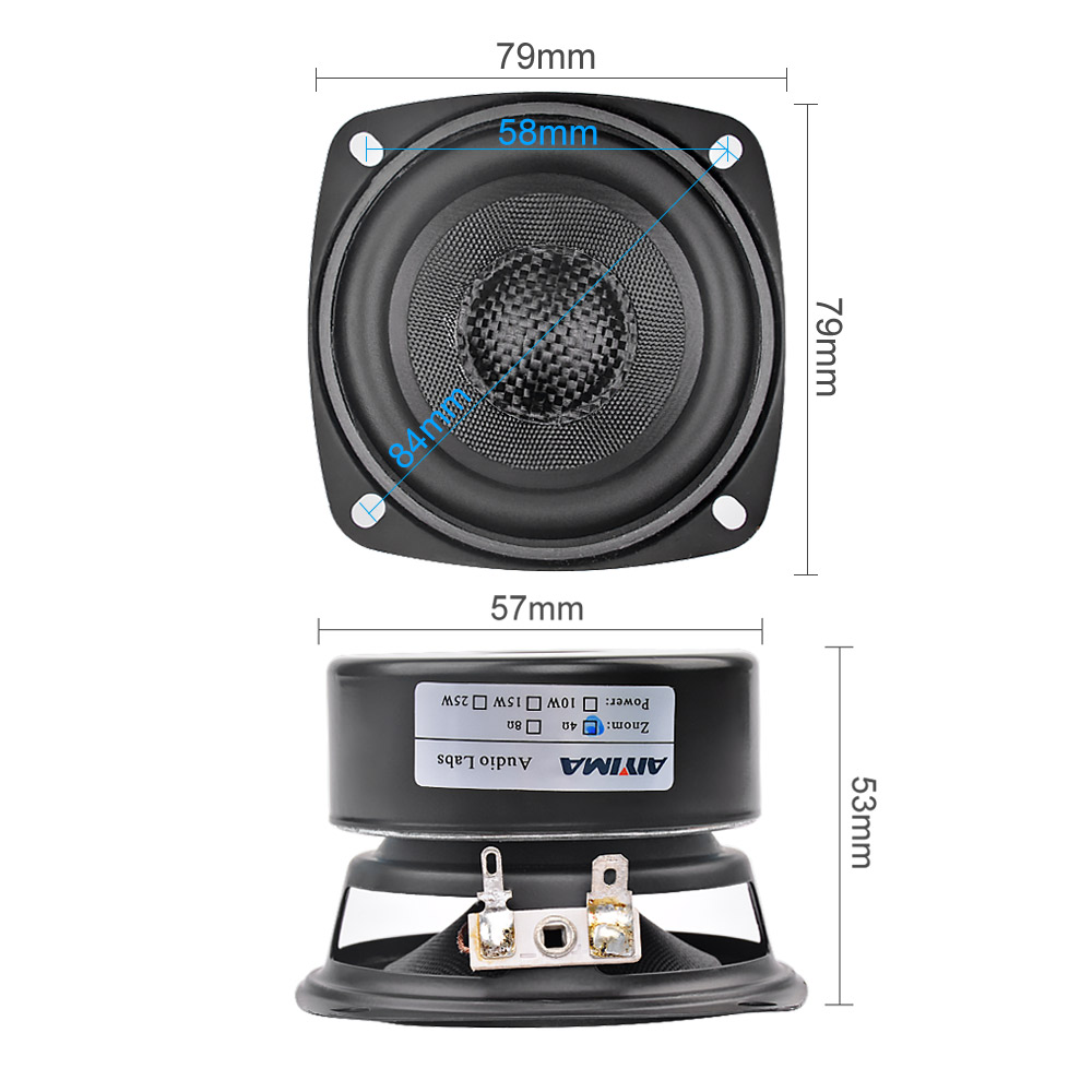 AIYIMA 2Pcs 3นิ้วแบบพกพาลำโพง  - Audio Music Generator บทวิจารณ์และราคา