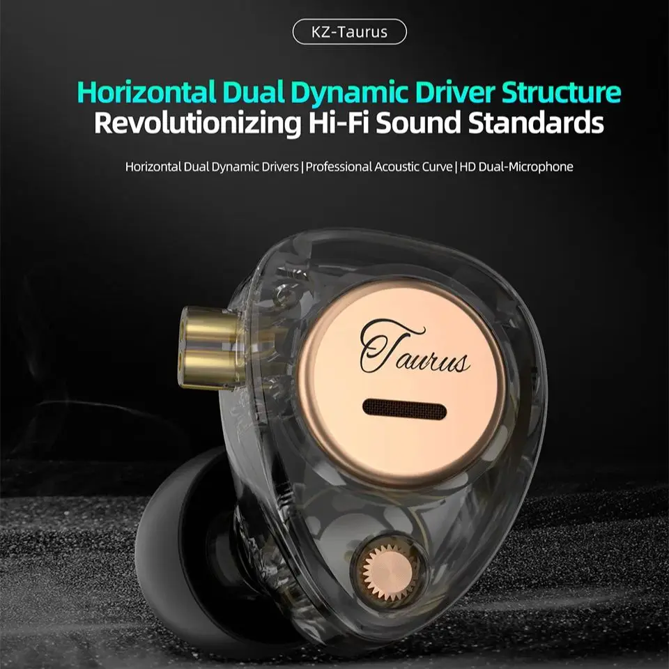 หูฟังอินเอียร์แบบมีสาย KZ Taur - Audio Music Dj บทวิจารณ์และราคา