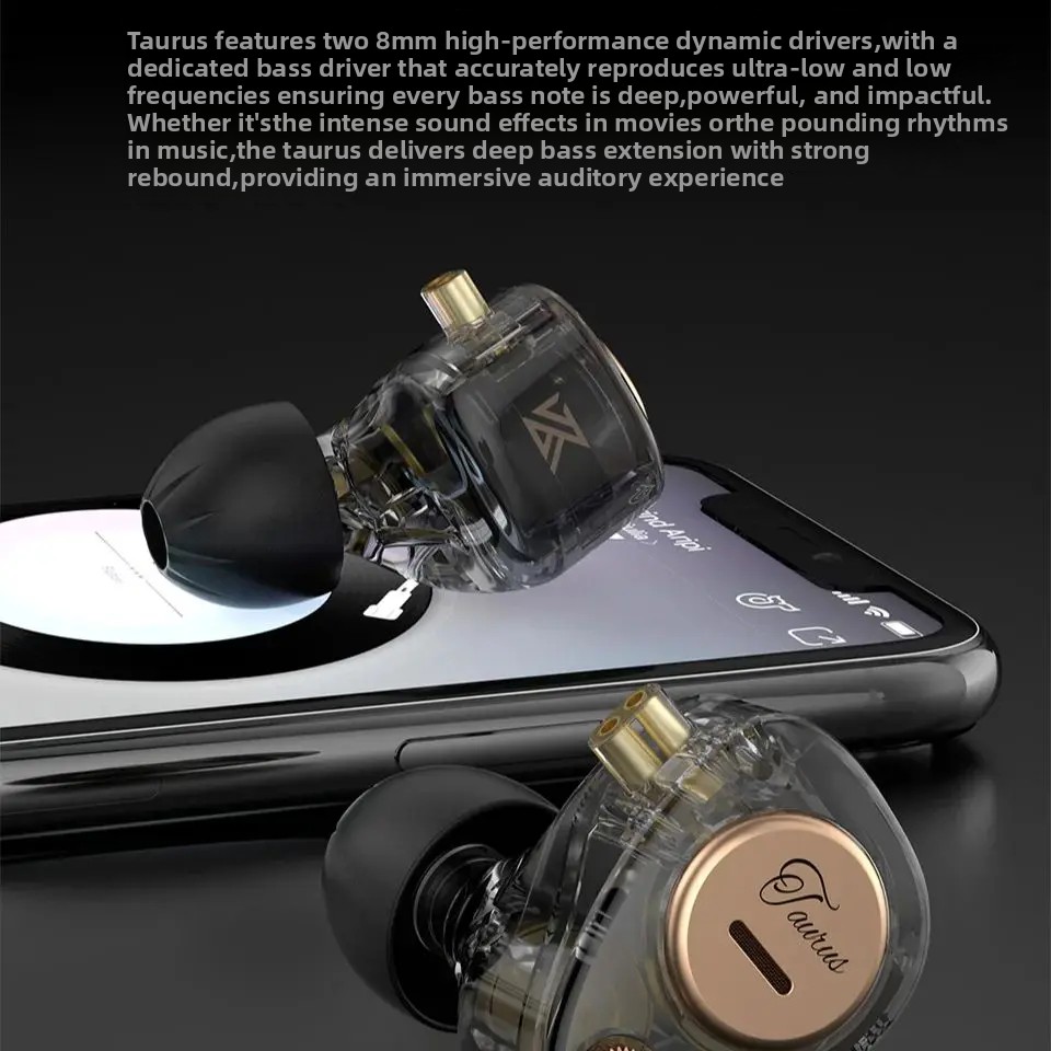 หูฟังอินเอียร์แบบมีสาย KZ Taur - Audio Music Dj บทวิจารณ์และราคา