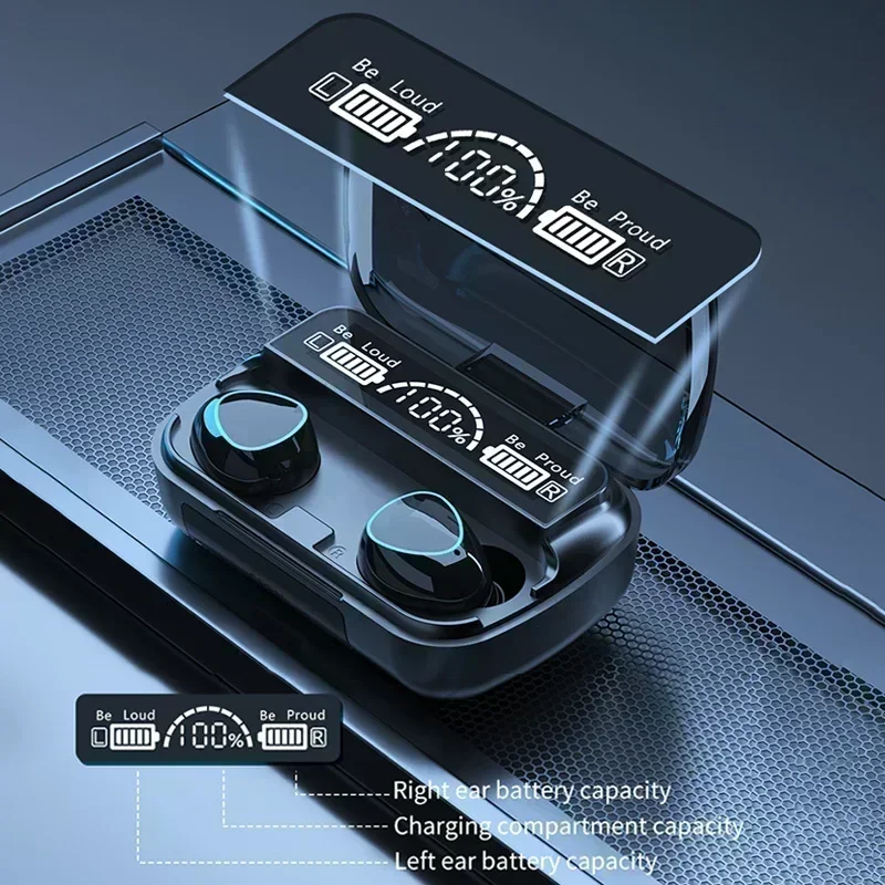 ชุดหูฟังบลูทูธ M10 ชุดหูฟังจอแ - Audio Music Apple บทวิจารณ์และราคา