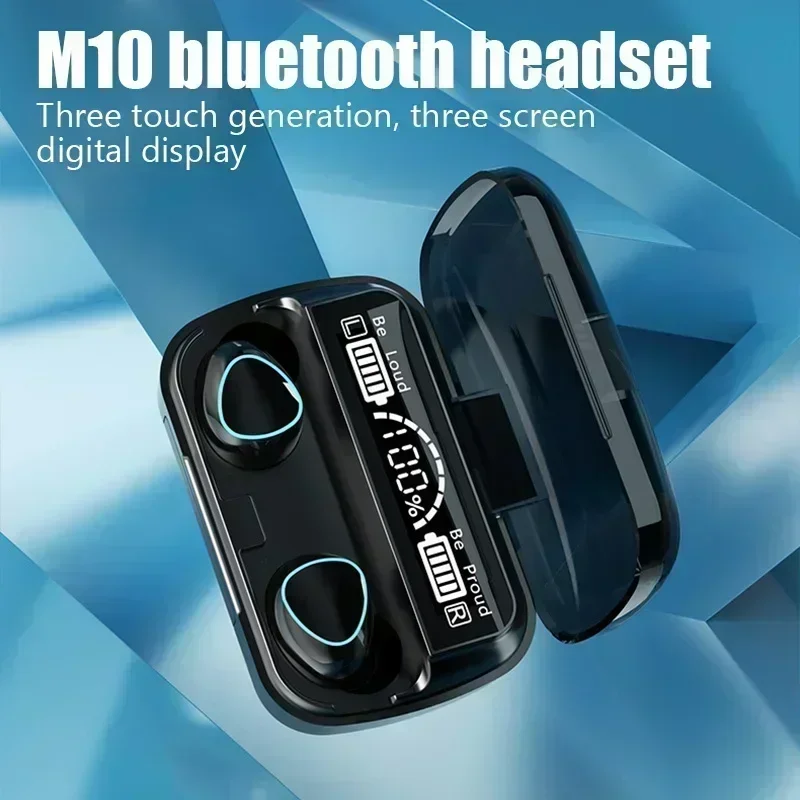 ชุดหูฟังบลูทูธ M10 ชุดหูฟังจอแ - Audio Music Apple บทวิจารณ์และราคา