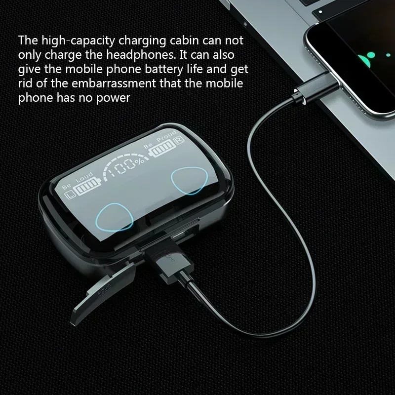 ชุดหูฟังบลูทูธ M10 ชุดหูฟังจอแ - Audio Music Apple บทวิจารณ์และราคา