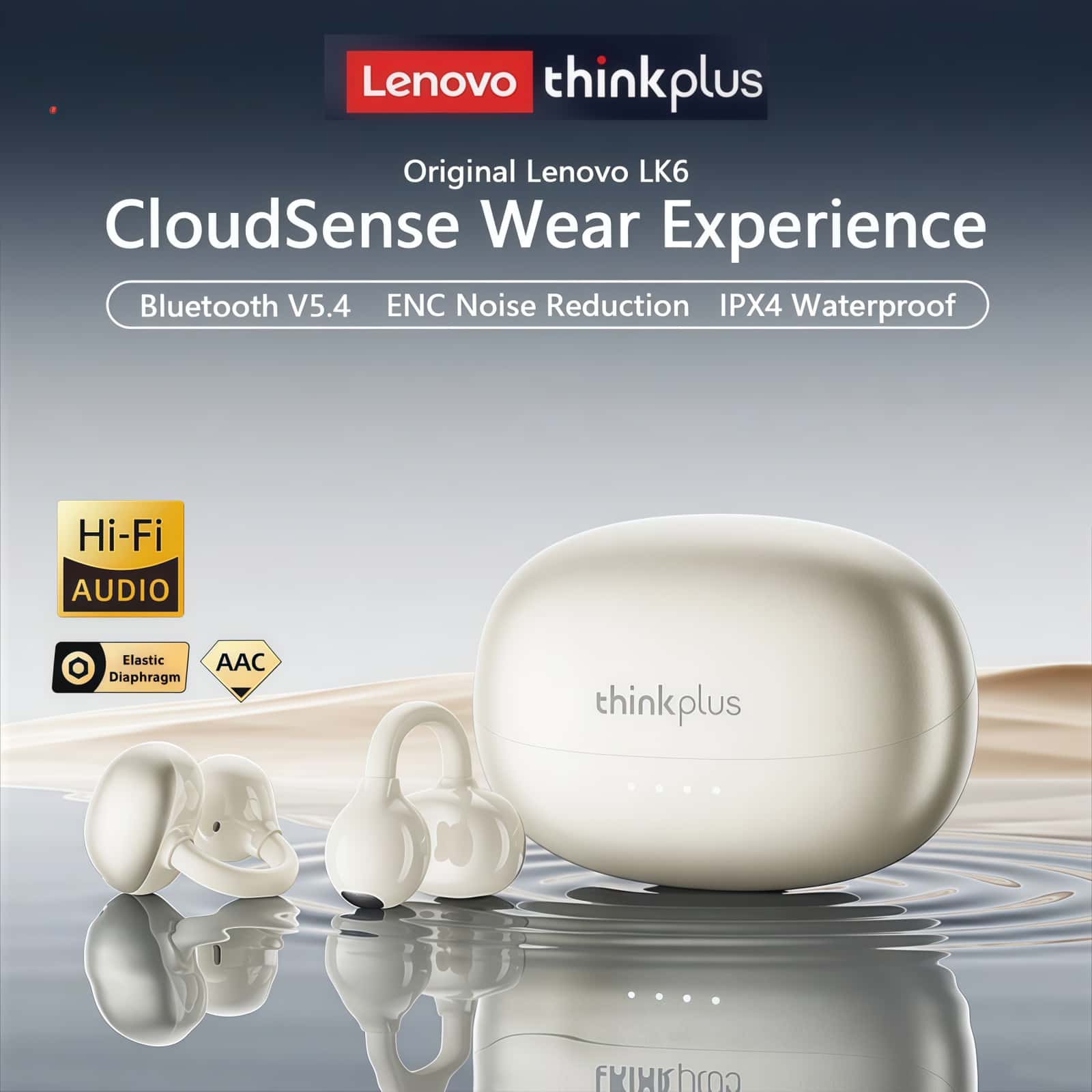 ของแท้เลอโนโว LK6 หูฟังไร้สายแ - Audio Music Apple บทวิจารณ์และราคา