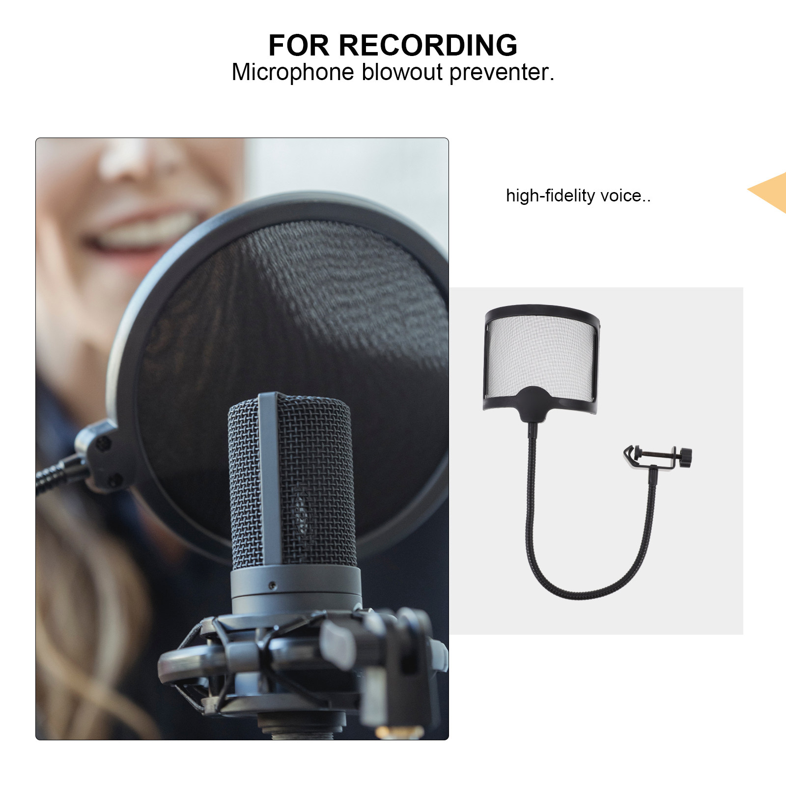 ฟิลเตอร์กันลมไมโครโฟน 1 ชิ้น อ - Recording Pop Filter บทวิจารณ์และราคา