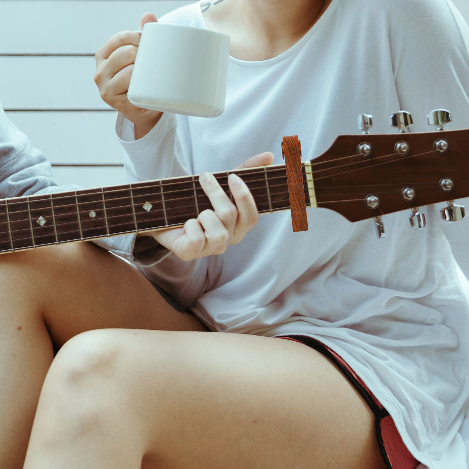 คาโป้กีตาร์โลหะผสมสังกะสี ทนทา - Guitar Capo Clip บทวิจารณ์และราคา