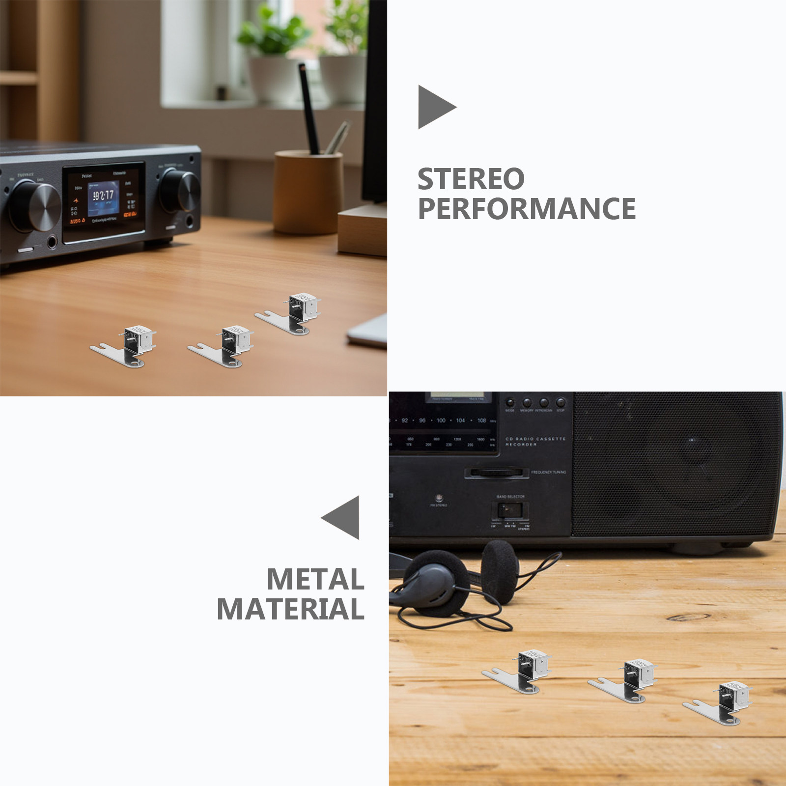3 ชิ้นเครื่องบันทึกเสียงแบบคาส - Audio Music Enhancer บทวิจารณ์และราคา