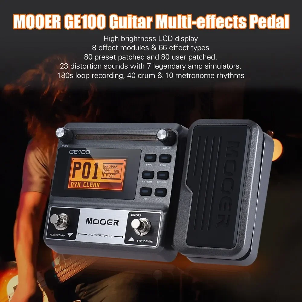 MOOER GE100 Multi-Effectsกีตาร - Looper Pedal Guitar บทวิจารณ์และราคา