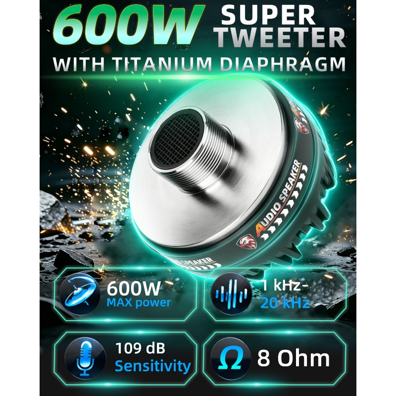 ลำโพงทวีตเตอร์ไทเทเนียมขนาด 3. - Audio Music Generator บทวิจารณ์และราคา