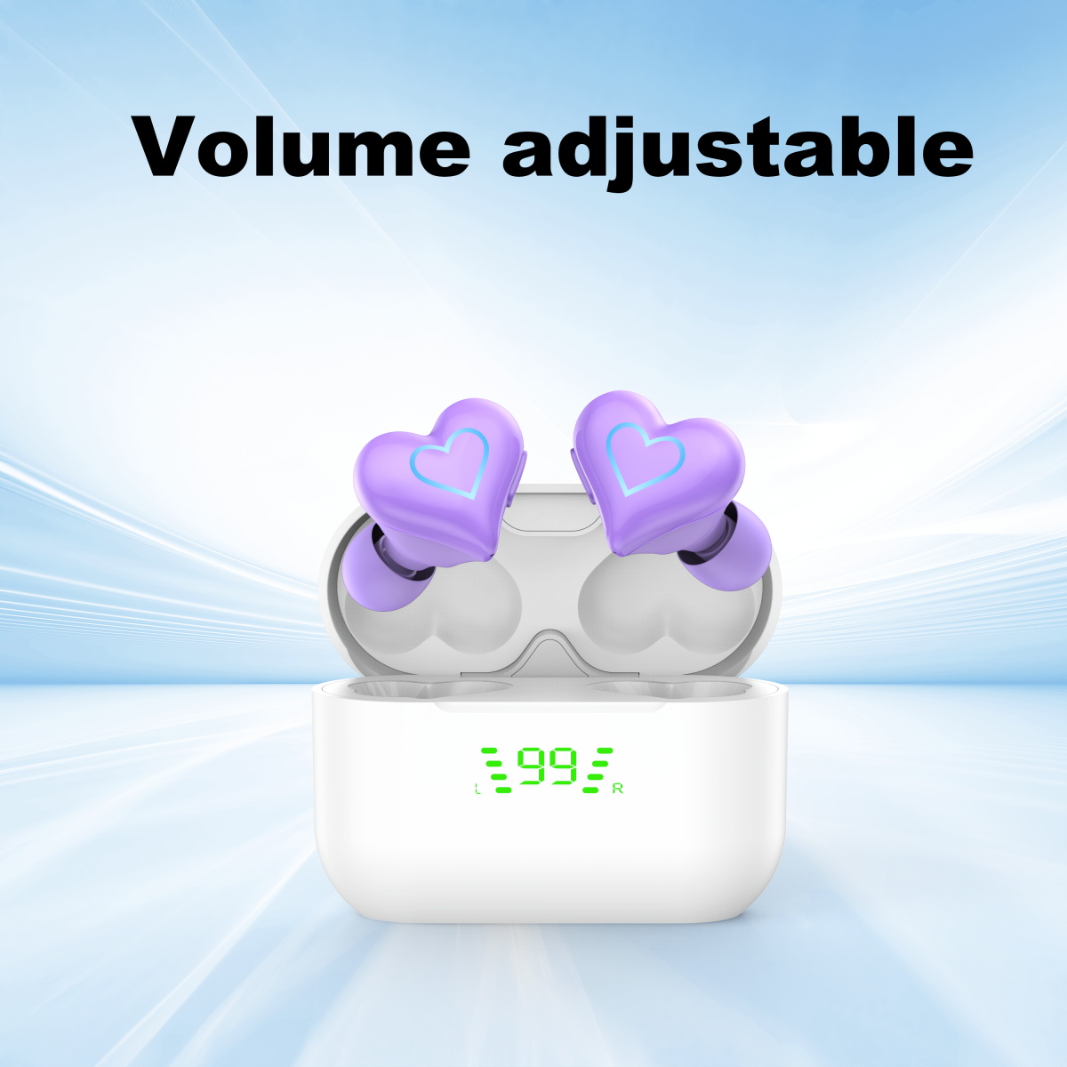 หูฟังบลูทูธไร้สายรูปหัวใจใหม่  - Audio Music Apple บทวิจารณ์และราคา